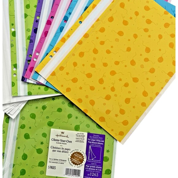 Set of 2 Hallmark Ar1263 Self Adhesive Refill Pages Refill Pages 10 Pages Total - Picture 1 of 7